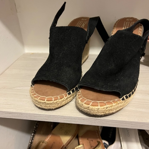 Toms Wedge Sandals - Picture 2 of 4